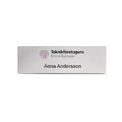Sista chansen Namnskylt Akryl 70x25mm 1-4 Färgs Tryckt