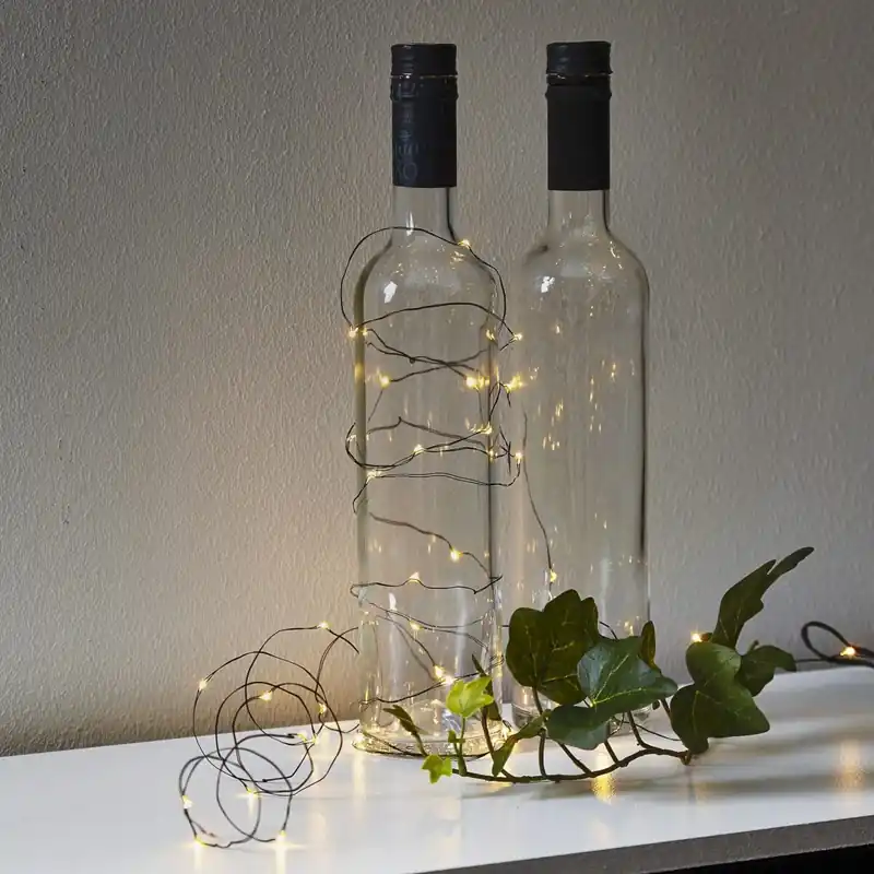 DEW DROP Ljusslinga 400cm 2000K Svart Snabb leverans