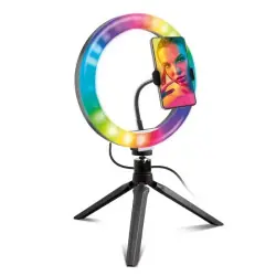 SBS Multicolour Ring Light med tripod Fynd