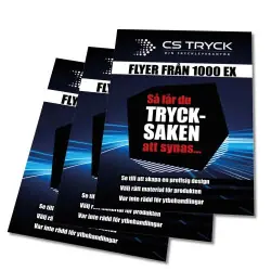 Endast idag Flyers från 1000 ex