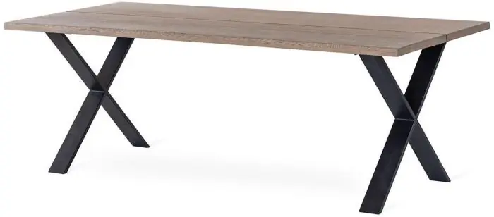 Billig Hope 210X95 cm Gråbetsad Ek X-ben - Torkelson - Bonus Möbler