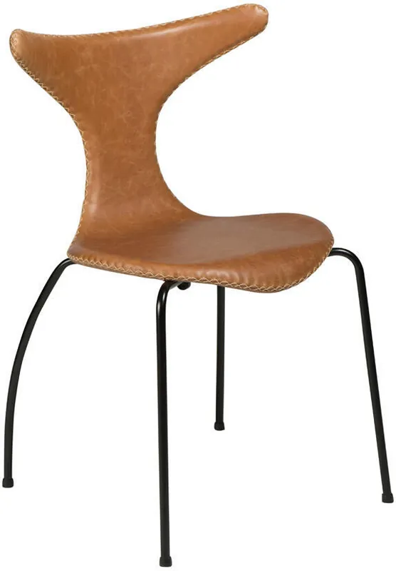 Köp online Dolphin Läder / Svart Light Brown - Dan-Form - Bonus Möbler