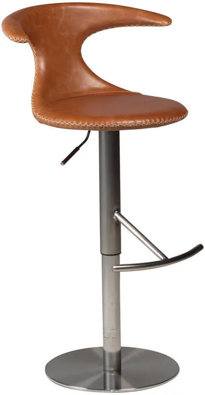 Reapris Flair Läder / Borstat stål Light Brown - Dan-Form - Bonus Möbler