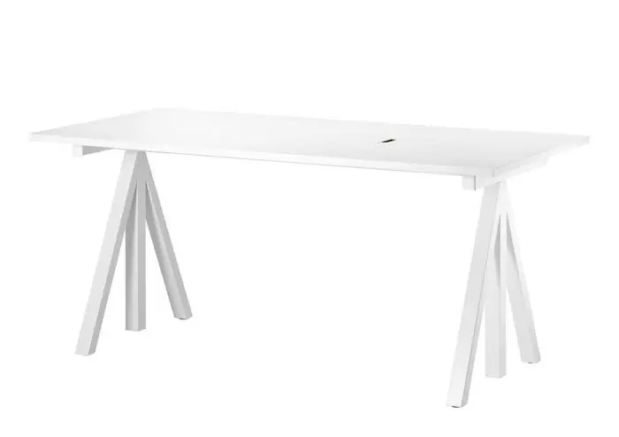 String Works Arbetsbord Vit Laminat 160 cm - String - Bonus Möbler Snabb frakt