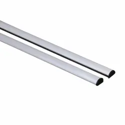 Aluminiumlist, monterad inkl öglor & ändknoppar Rea