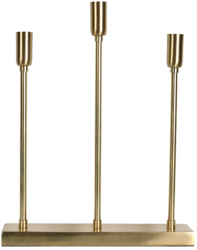 Rabatt SOFT CHRISTMAS Ljusstake 3L 34cm Guld
