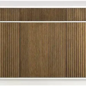 Bästa pris Line 3D+3L Hög Burned Walnut White - Englesson - Bonus Möbler