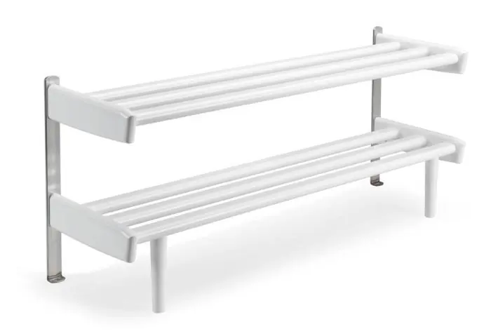Kampanjpris Meja Golv 90 cm 2 Plan Vitlackad Björk - Oscarssons Möbel - Bonus Möbler