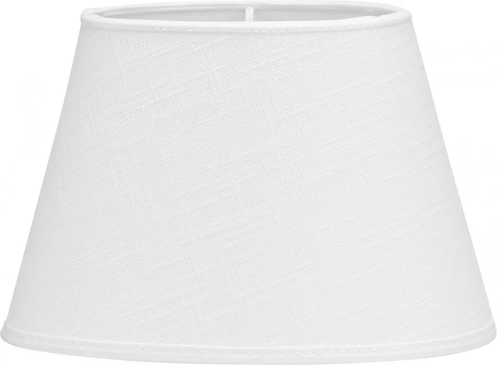 Beställ nu OVAL LIN Lampskärm 25/15cm Classico Vit