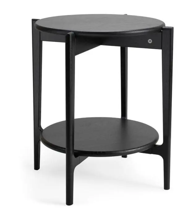 Leia Ø51 cm Svartbetsad Lackad Ek - Oscarssons Möbel - Bonus Möbler Köp nu