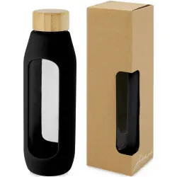 Expressleverans Tidan 600 ml flaska i borosilikatglas med silikongrepp
