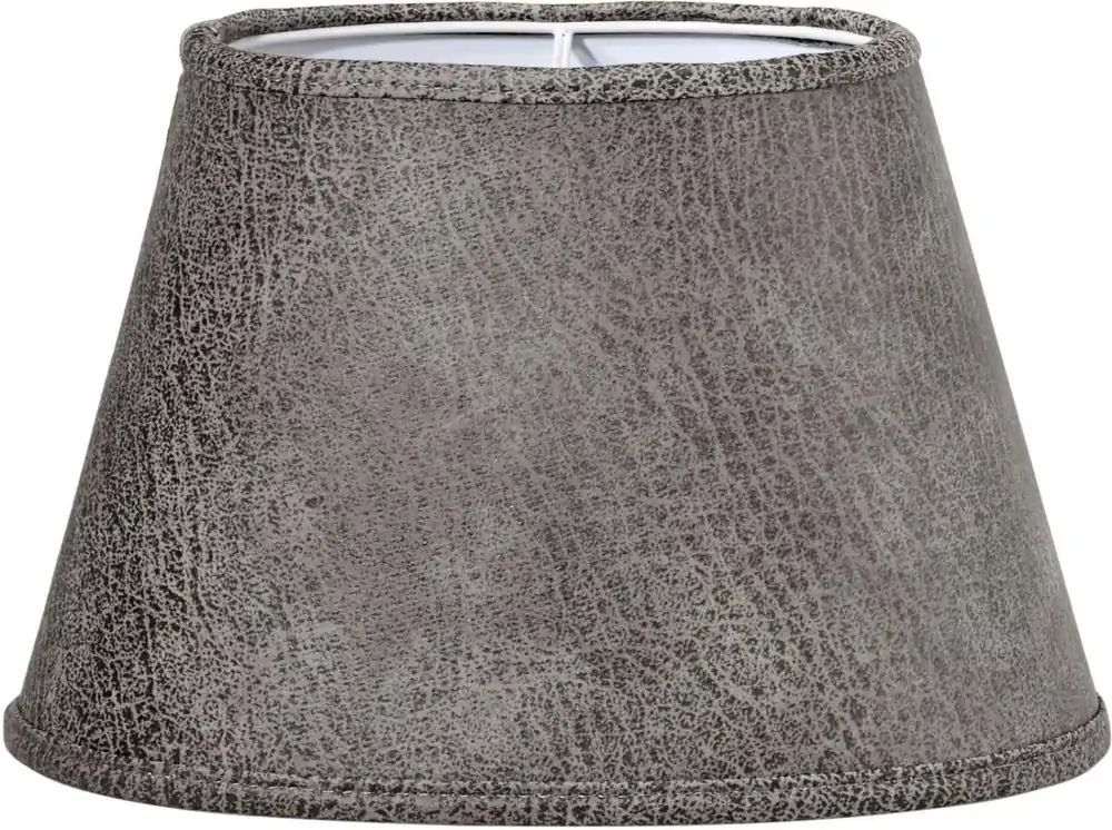 Köp nu OVAL LÄDER Lampskärm 25/15cm Grå