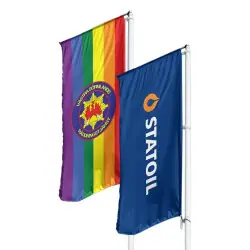 Fri frakt Flagga med tryck stående 100x300cm med tryck