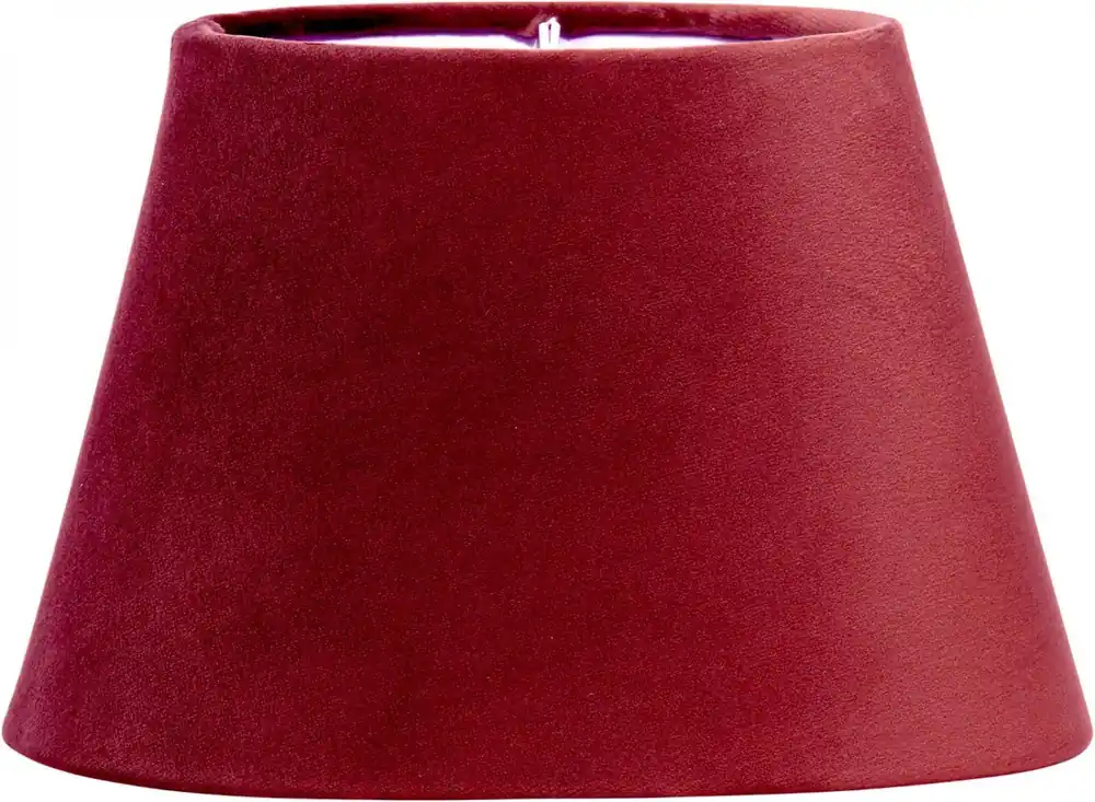 Rea OVAL SAMMET Lampskärm 20/13cm Röd