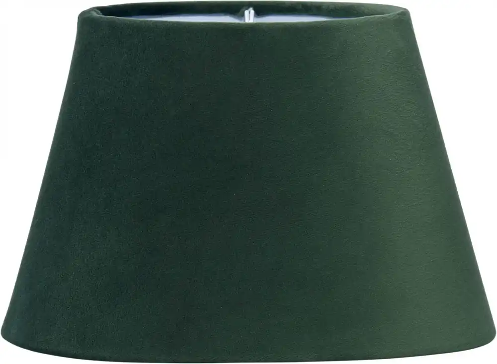 OVAL SAMMET Lampskärm 25/15cm Smaragd Utförsäljning