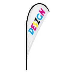 Beachflagga Droppe 90 x 305 cm Trygg betalning
