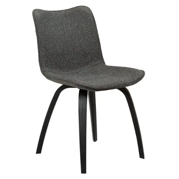 Fynd Glee Bouclétyg, svarta ben Pebble Grey - Dan-Form - Bonus Möbler