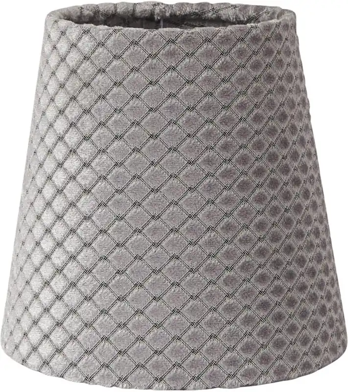 QUEEN Lampskärm 10/7cm Ruta Grå Kampanjpris