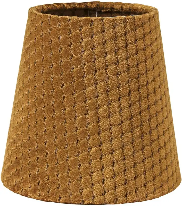 QUEEN Lampskärm 10/7cm Ruta Ocra Nedsatt pris