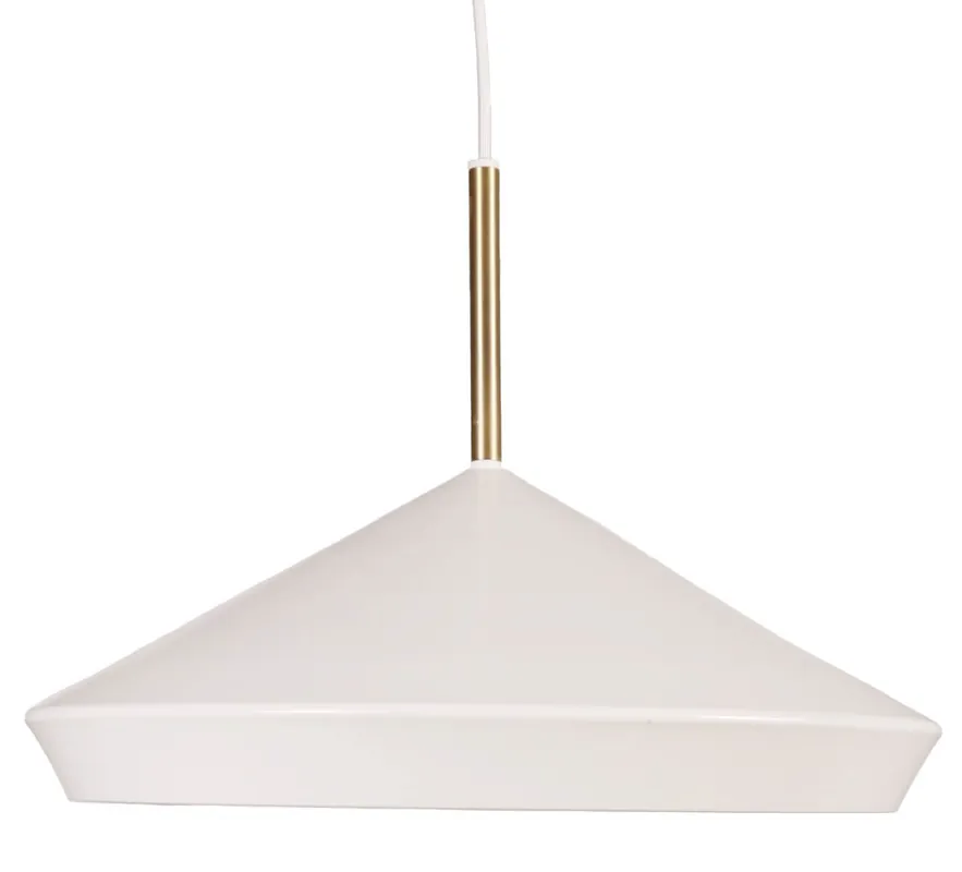 Nyhet GEOMETRI Taklampa 45cm Vit/Mässing