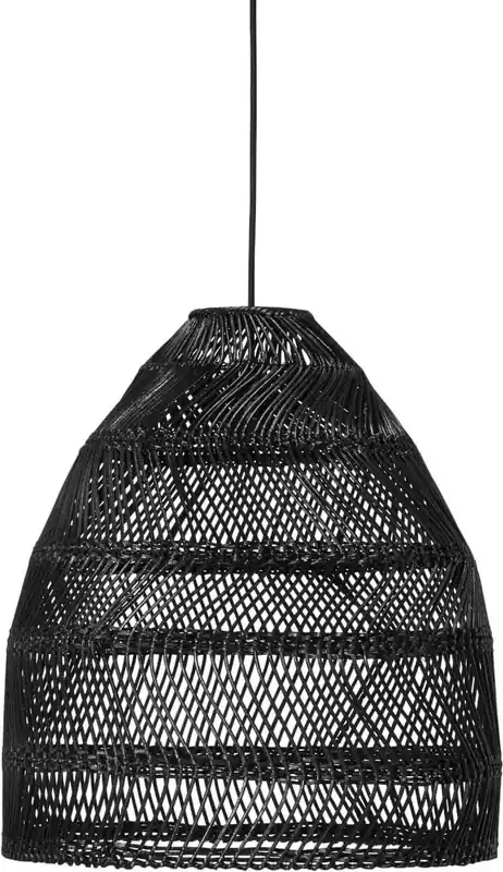 Fynd MAJA Takskärm 53cm Wicker Svart