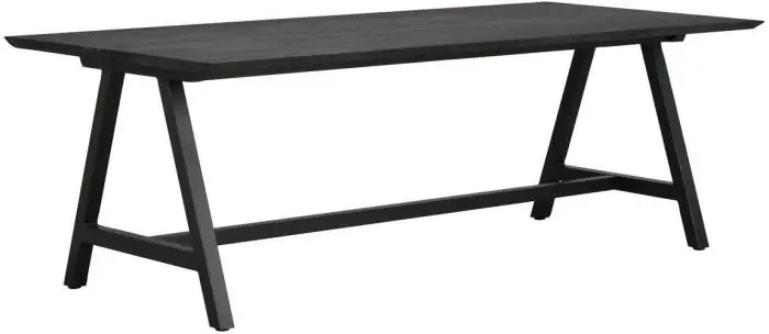 Outlet Carradale 220X100 cm A-ben Svartlackad ek - Rowico Home - Bonus Möbler