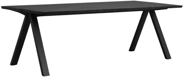 Premium Carradale 220X100 cm V-ben Svartlackad ek - Rowico Home - Bonus Möbler