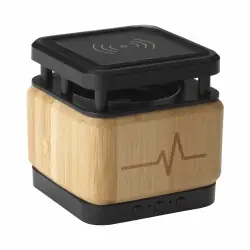 Bamboo Block Speaker med trådlös lad Populär