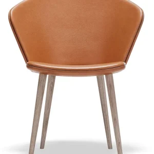Billig Miss Holly Helklädd Ek Vitolja Läder Elmotique Cognac - Stolab - Bonus Möbler
