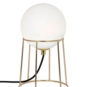 CAMPUS OPAL Bordslampa 25,5cm Mässing/Opal Snabb frakt
