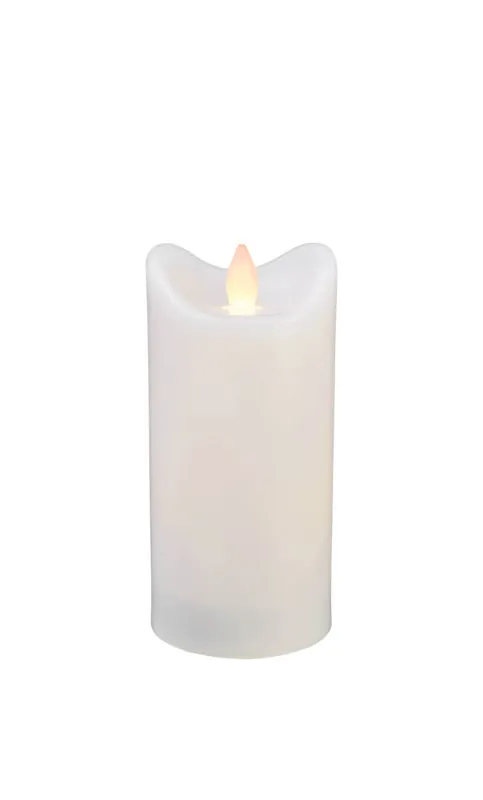 BIANCO LED-Blockljus 15cm LED IP44 Vit Rabatter