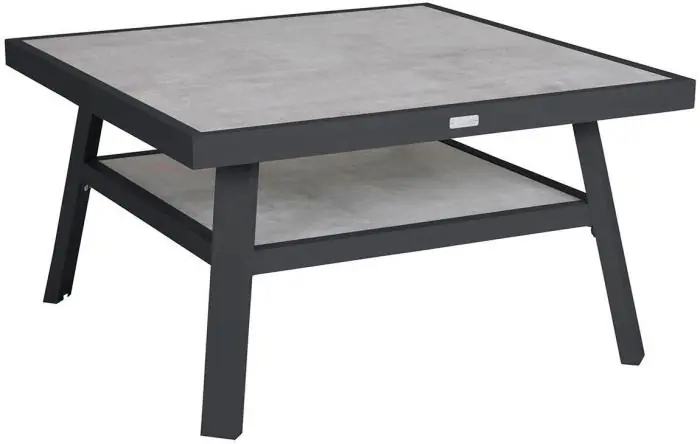 Samvaro Låg 90X90 cm Antracit / Grå - Brafab - Bonus Möbler Utförsäljning