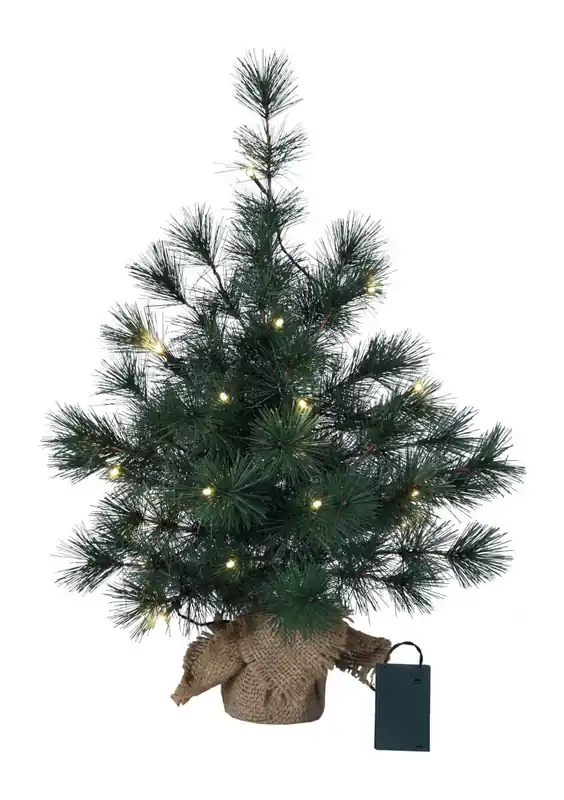 FURU Dekorationsträd 60cm 20LED Grön Billig