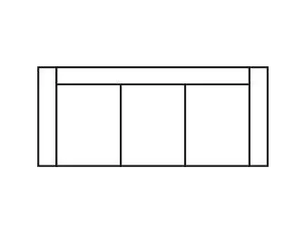 Oxford 3-sits (3) 219 cm - Burhéns - Bonus Möbler Populär
