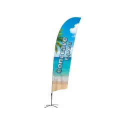 Beachflagga Konkav (Express) Fynd