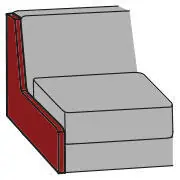 Begränsat erbjudande Lexuz 105 Modul, armstöd täcksida - Burhéns - Bonus Möbler