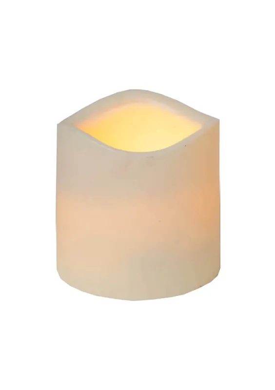 PAUL LED-Blockljus 7,5cm LED Beige Begränsad tid