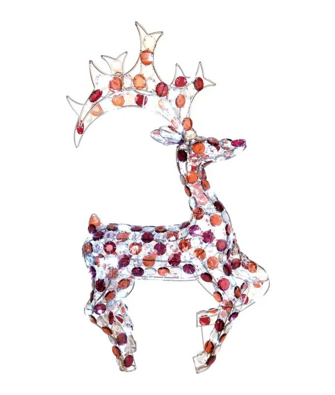 PRANCER REN Utedekoration 48cm 64LED IP44 Brun Köp online