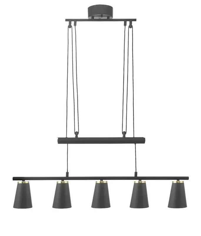 CONE HISS Takpendel 5L 85cm Svart/Guld Populär