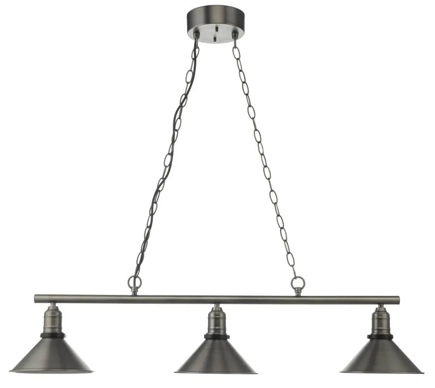 INDUSTRI BILJARD Takpendel 3L 100cm Antik Nickel Extra rabatt