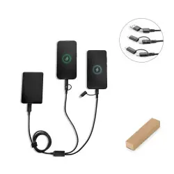 BERTOZZI. Supersnabb 6-i-1 USB-kabel i återvunnen aluminium (20 %) och återvunnen PET (4 %) Trygg betalning