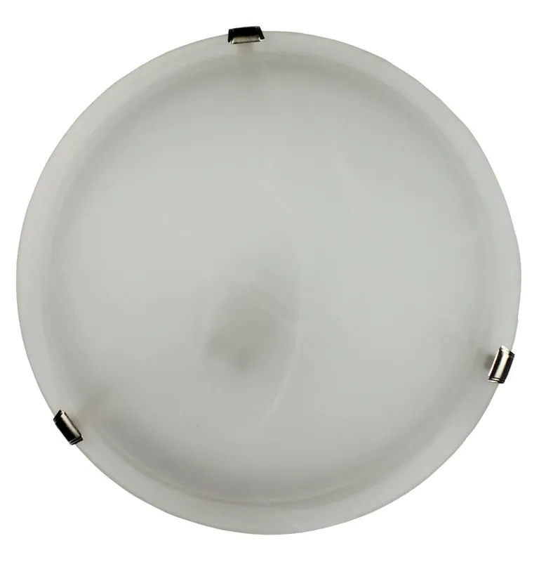 Handla nu ORIVA Plafond 40cm Vit/Borstad Stål