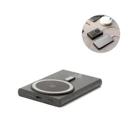 Sänkt pris WRIGHT 5. Magnetisk powerbank med supersnabb laddning i återvunnet aluminium och återvunnet ABS 5