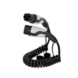 Sinox EV-laddningsspiralkabel Mode 3. 32A 3 faser. 5m. Svart Kampanj