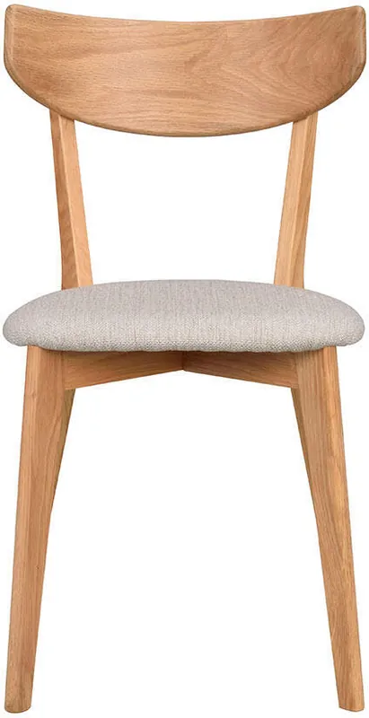 Ami Lackad ek / Gråbeige tyg - Rowico Home - Bonus Möbler Rabatter