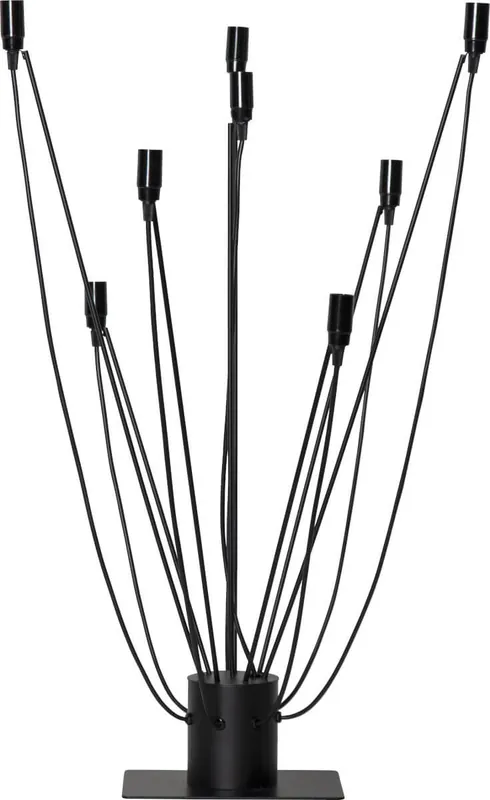 Populär MILANO Metalljusstake 8L 85cm Svart