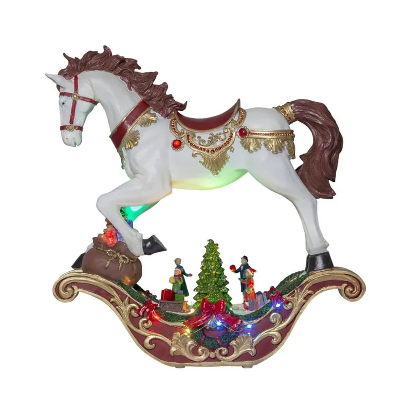 Säker betalning SWING Panorama Häst 14LED 44cm Flerfärgad