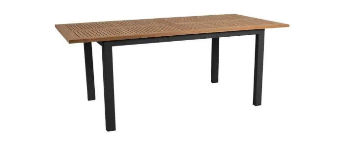 Nyhet Lyon 194-252X92 cm Mattsvart / Teak - Brafab - Bonus Möbler