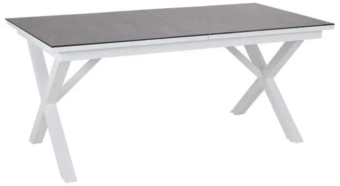 Populär Hillmond HPL 166-226X100 cm Vit / Grå betong - Brafab - Bonus Möbler