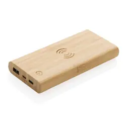 Beställ nu 8.000 mAh, 5W trådlös powerbank i bambu